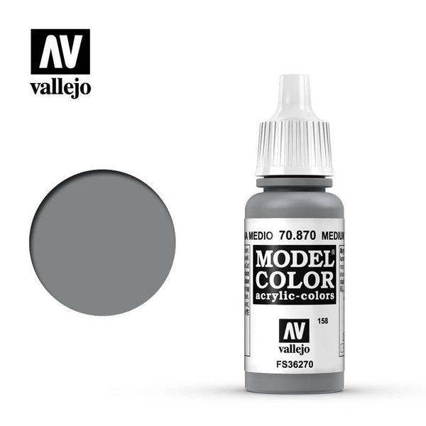 Vallejo Medium Sea Grey Model Color 17ml 70.870 - Hobby Heaven