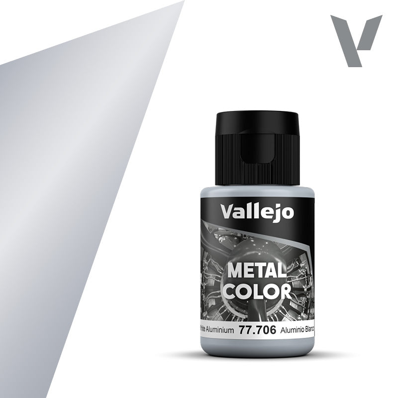 Vallejo White Aluminium 32ml Metal Color Paint VAL77706