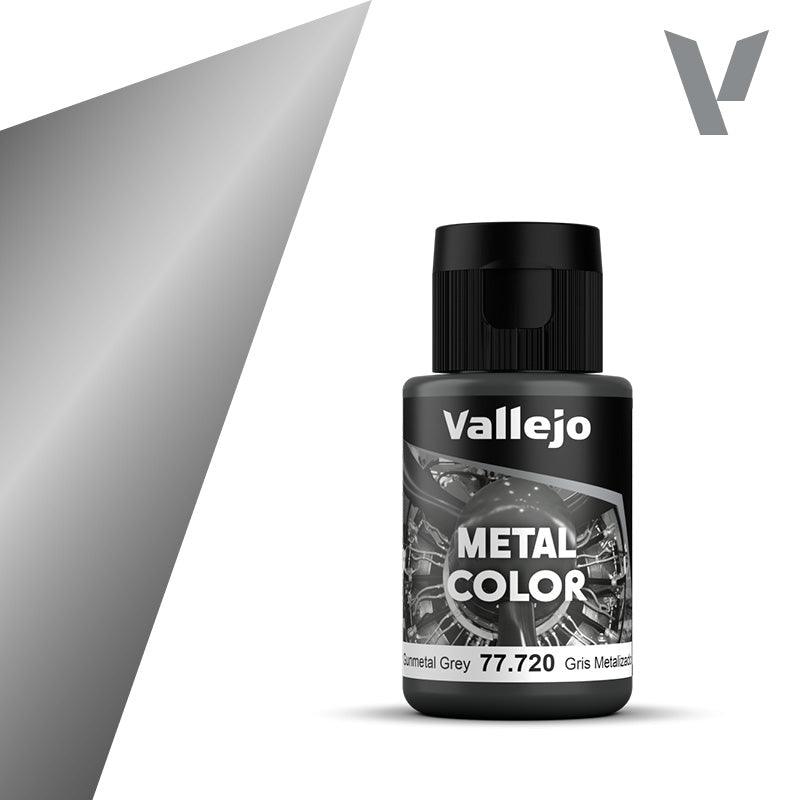 Vallejo Gunmetal Grey 32ml Metal Color Paint VAL77720