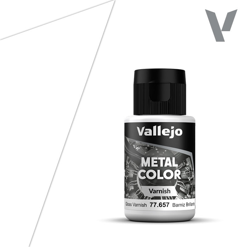 Vallejo Gloss Metal Varnish 60ml Metal Color Paint VAL26657
