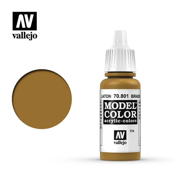 Vallejo Metallic Brass Model Color 17ml 70.801 - Hobby Heaven