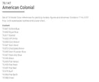 Vallejo Model Color Paint Set American Colonial 16 Paints VAL70147 - Hobby Heaven