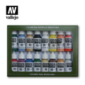 Vallejo Model Color Paint Set Basic Colors USA 16 Paints VAL70140 - Hobby Heaven