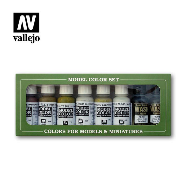 Vallejo Model Color Paint Set Building Colors 8 Paints VAL70137 - Hobby Heaven
