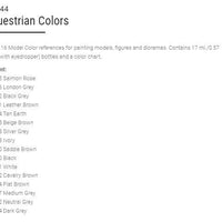 Vallejo Model Color Paint Set Equestrian Colors 16 Paints VAL70144 - Hobby Heaven
