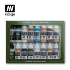 Vallejo Model Color Paint Set Folsktone Specialist 16 Paints VAL70102 - Hobby Heaven