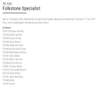 Vallejo Model Color Paint Set Folsktone Specialist 16 Paints VAL70102 - Hobby Heaven