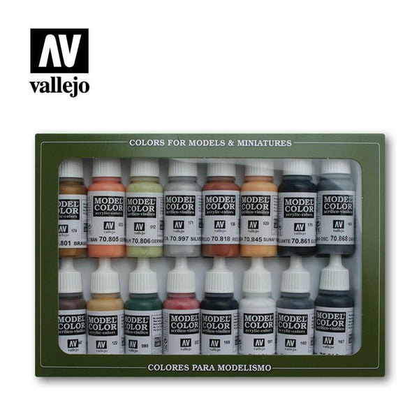 Vallejo Model Color Paint Set German Colors WWII 16 Paints VAL70107 - Hobby Heaven