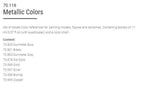Vallejo Model Color Paint Set Metallic Colors 8 Paints VAL70118 - Hobby Heaven