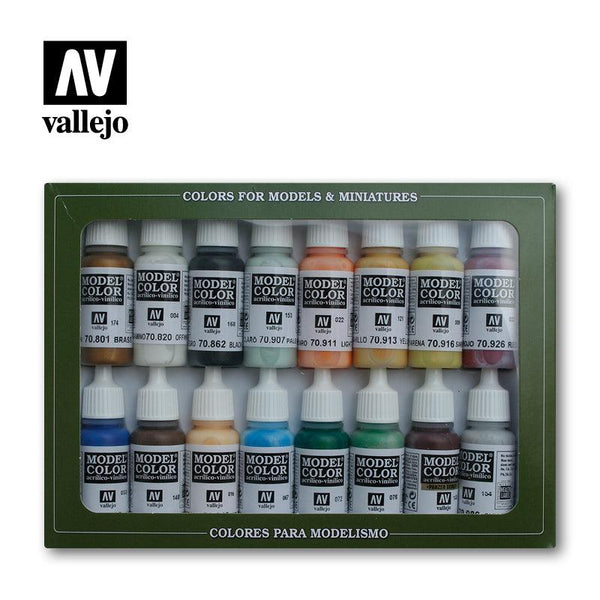 Vallejo Model Color Paint Set Naval Steam Era 16 Paints VAL70146 - Hobby Heaven