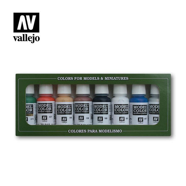Vallejo Model Color Paint Set Wargames Basics 8 Paints VAL70103 - Hobby Heaven