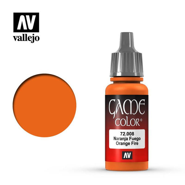 Vallejo Orange Fire Game Color 17ml 72.008 - Hobby Heaven