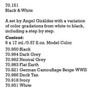 Vallejo Paint Set Black And White 8 Paints Figure Color Series VAL70151 - Hobby Heaven