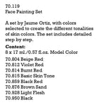 Vallejo Paint Set Face Painting 8 Paints Figure Color Series VAL70119 - Hobby Heaven