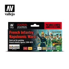 Vallejo Paint Set French Infantry Napoleonic Wars 8 Paints Wargames Color Series VAL70164 - Hobby Heaven
