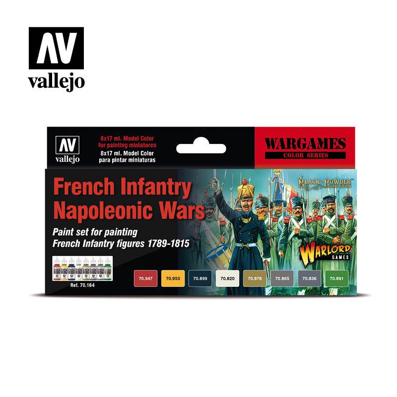 Vallejo Paint Set French Infantry Napoleonic Wars 8 Paints Wargames Color Series VAL70164 - Hobby Heaven