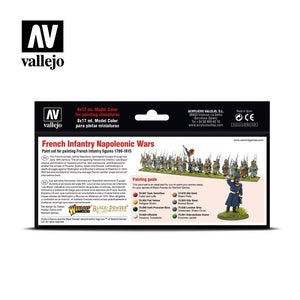 Vallejo Paint Set French Infantry Napoleonic Wars 8 Paints Wargames Color Series VAL70164 - Hobby Heaven