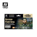 Vallejo Paint Set German Field Grey 8 Paints Figure Color Series VAL70181 - Hobby Heaven