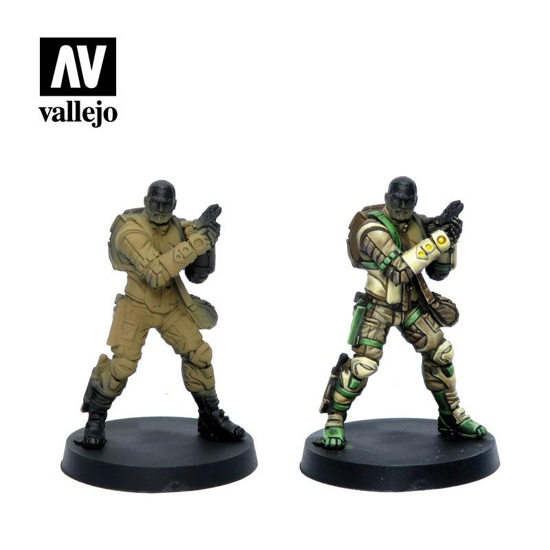 Vallejo Paint Set Haqqislam Infinity Paint Set 8 Paints + Miniature VAL70237 - Hobby Heaven