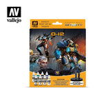 Vallejo Paint Set O-12 Infinity Paint Set 8 Paints + Miniature VAL70239 - Hobby Heaven