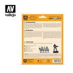Vallejo Paint Set Panoceania Infinity Paint Set 8 Paints + Miniature VAL70231 - Hobby Heaven