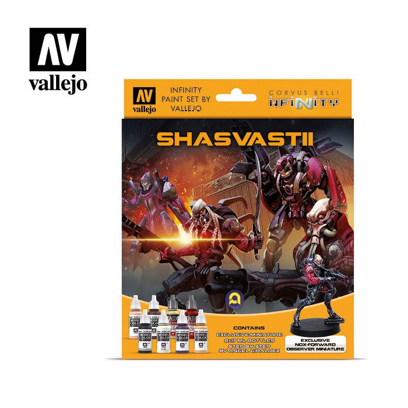 Vallejo Paint Set Shasvastii Infinity Paint Set 8 Paints + Miniature VAL70241 - Hobby Heaven