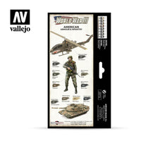 Vallejo Paint Set WWIII Paint Set American Armour & Infantry 8 Paints Wargames Color Series VAL70220 - Hobby Heaven
