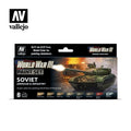 Vallejo Paint Set WWIII Paint Set Soviet Armour & Infantry 8 Paints Wargames Color Series VAL70221 - Hobby Heaven