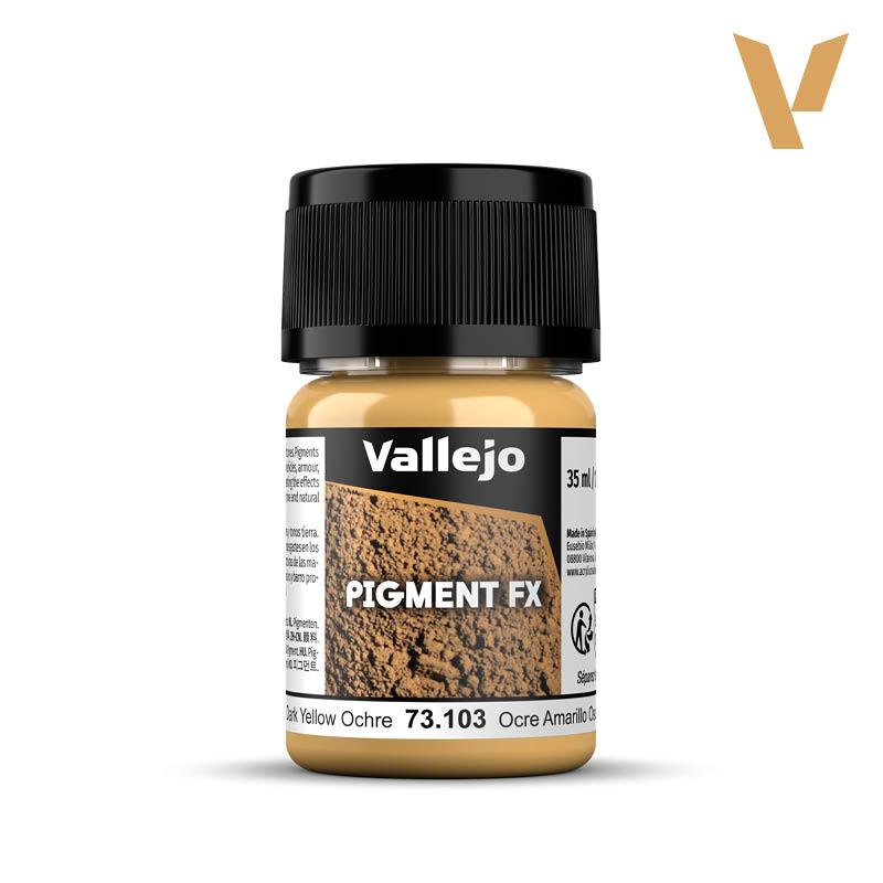 Vallejo Dark Yellow Ochre 35ml Pigment Fx VAL73103