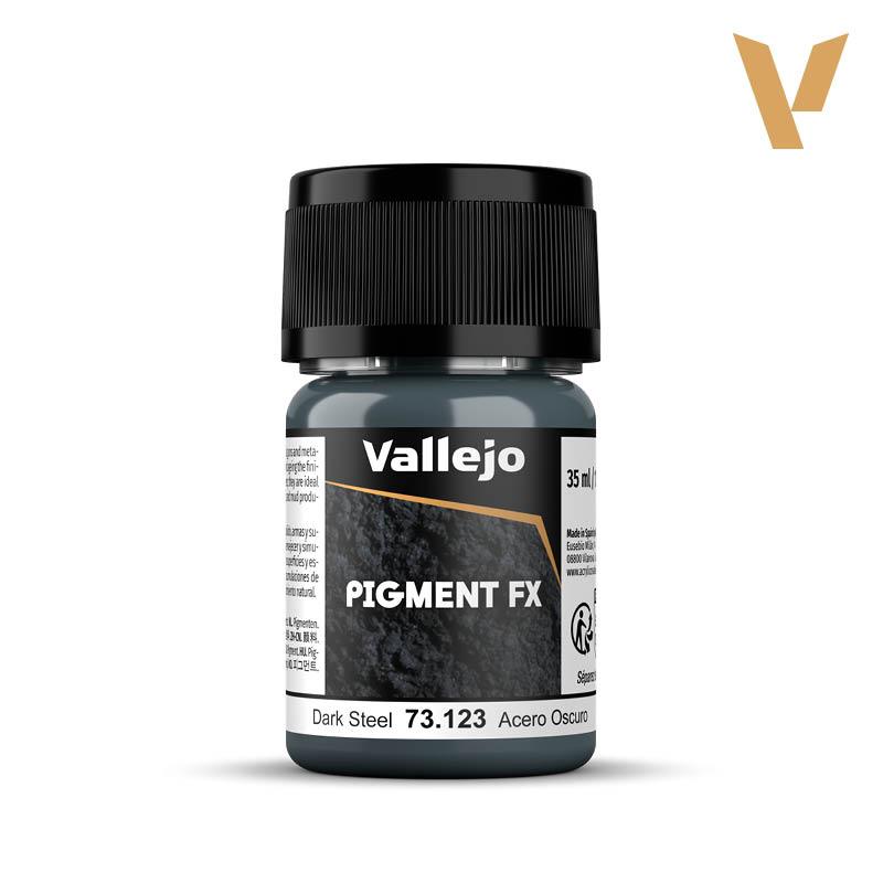 Vallejo Dark Steel 35ml Pigment Fx VAL73123
