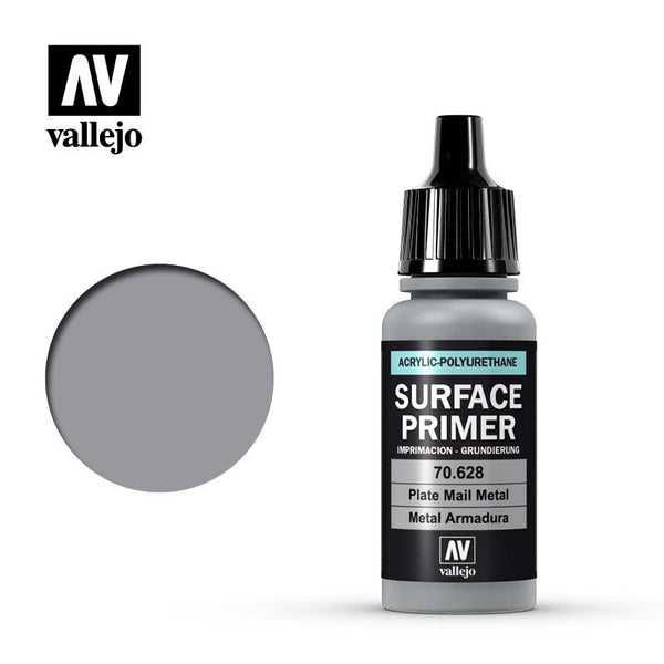 Vallejo Plate Mail Metal Surface Primer 17ml Polyurethane VAL70628 - Hobby Heaven