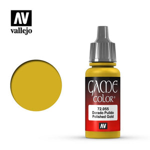 Vallejo Polished Gold Color 17ml 72.055 - Hobby Heaven