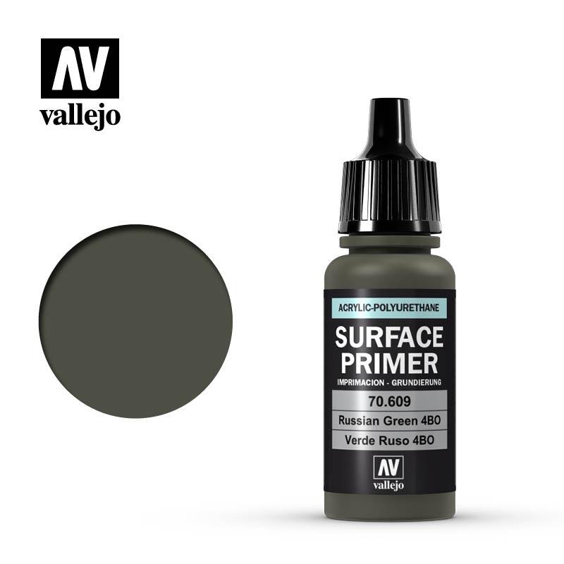 Vallejo Russian Green Surface Primer 17ml Polyurethane VAL70609 - Hobby Heaven