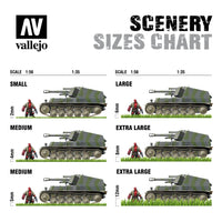 vallejo scenery tuft sizes chart