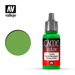 Vallejo Scorpy Green Game Color 17ml 72.032 - Hobby Heaven