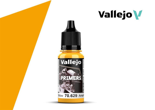 Vallejo Sun Yellow Surface Primer 17ml Polyurethane VAL70629 - Hobby Heaven