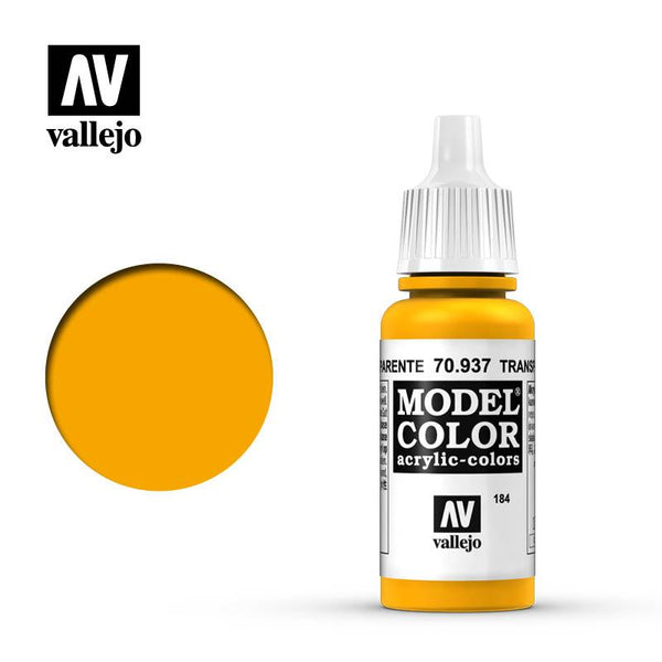 Vallejo Transparent Yellow Model Color 70.937 - Hobby Heaven