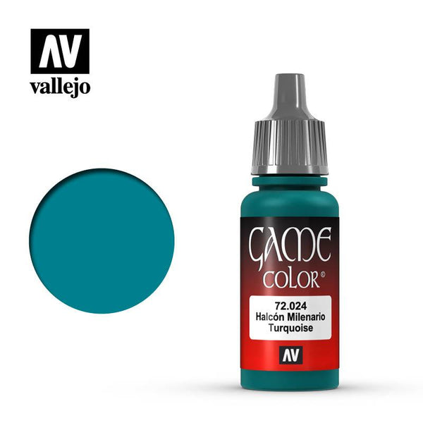 Vallejo Turquoise Game Color 17ml 72.024 - Hobby Heaven