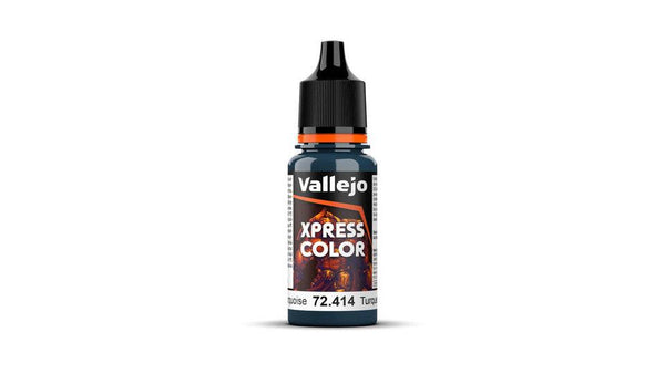 Vallejo Xpress Color 18ml - Caribbean Turquoise Game Color 72.414 - Hobby Heaven