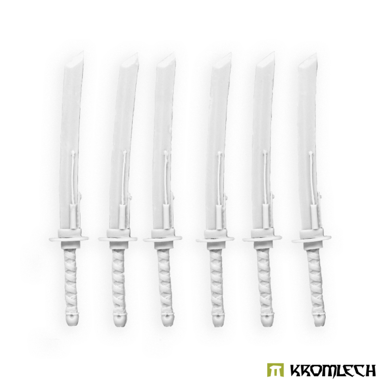 The six vibro katanas in pale resin