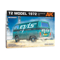 VW T2 Model 1972 Commercial Van 1/35 Scale Kit by AK Interactive
