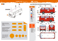 Cartograf decals for VW T2 Public Service 1/35 scale model
