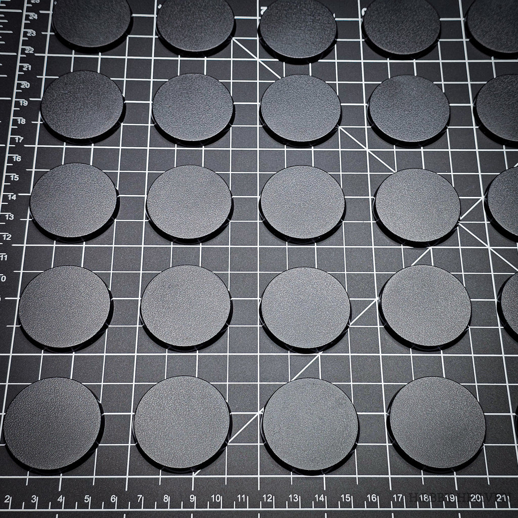 Set of 40mm round bases for larger wargaming models