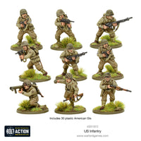 Warlord Games Bolt Action US Infantry WWII American GIs – assembled miniatures
