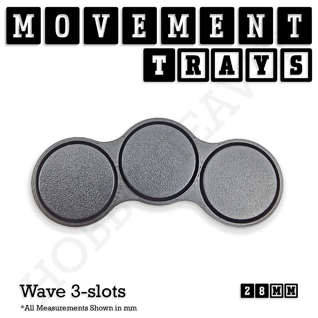 28mm Movement Trays for Tabletop Games | Wargaming | Full Range