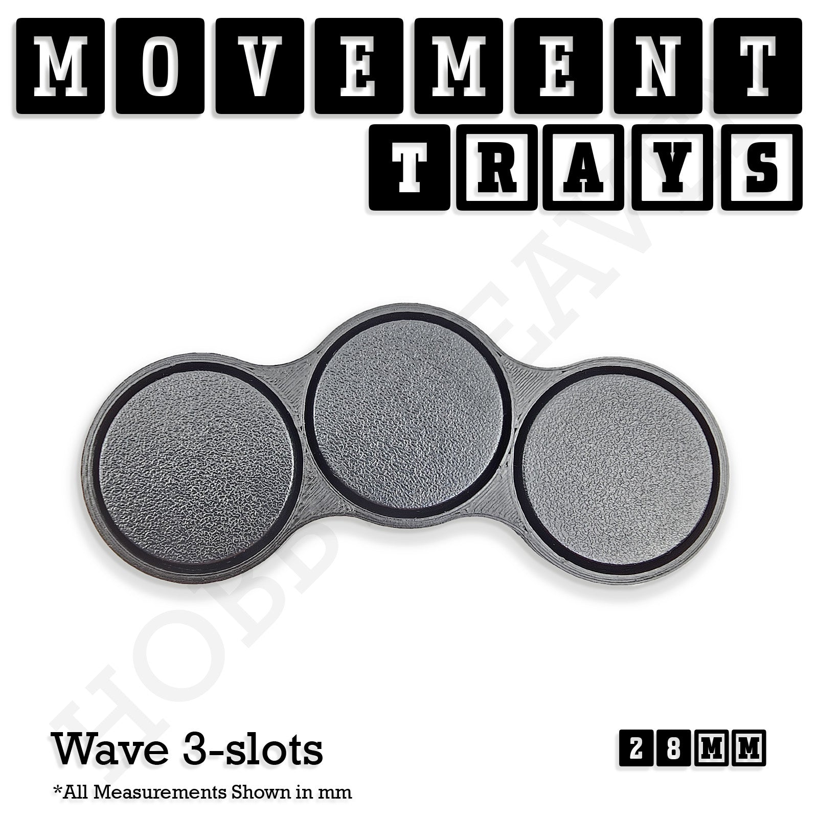 28mm Movement Trays for Tabletop Games | Wargaming | Full Range