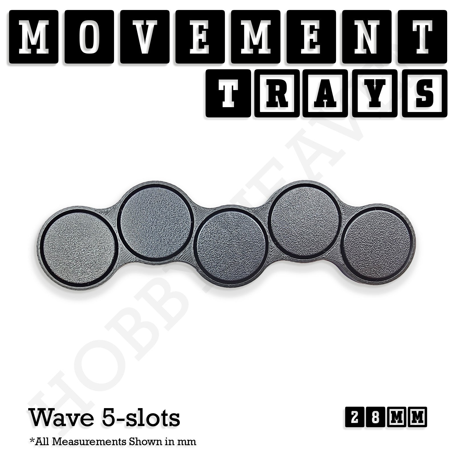 28mm Movement Trays for Tabletop Games | Wargaming | Full Range