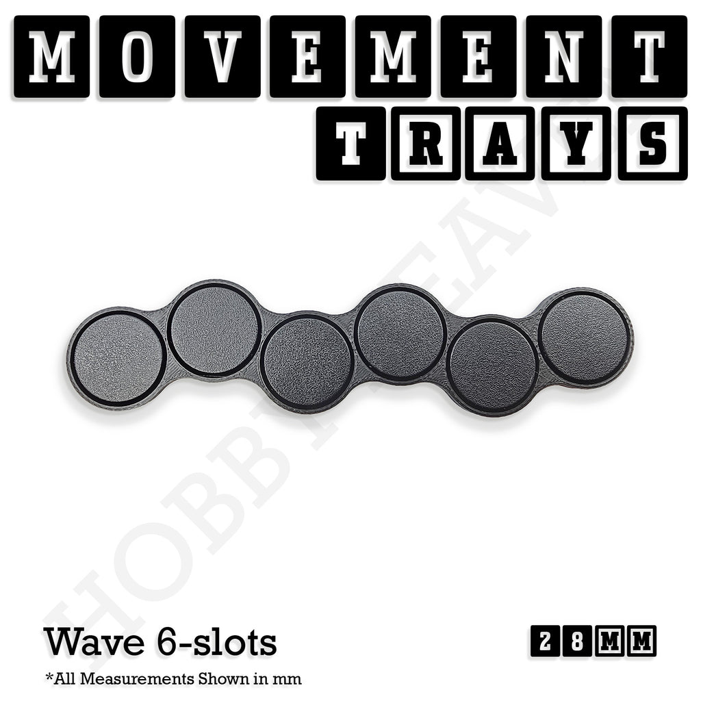 28mm Movement Trays for Tabletop Games | Wargaming | Full Range