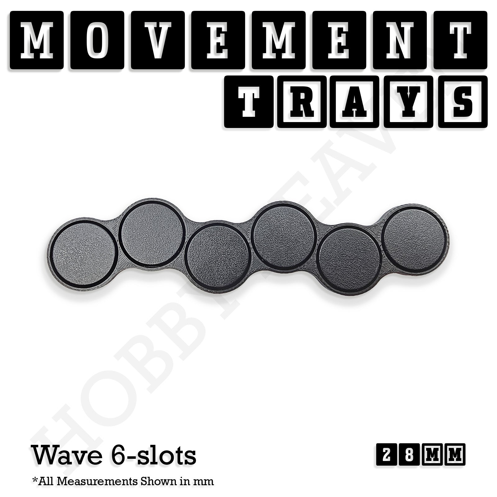 28mm Movement Trays for Tabletop Games | Wargaming | Full Range