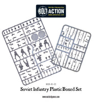 Soviet Infantry Plastic Miniatures Box Set (40) – Bolt Action Warlord Games